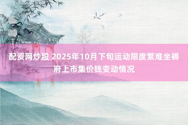 配资网炒股 2025年10月下旬运动限度繁难坐褥府上市集价钱变动情况